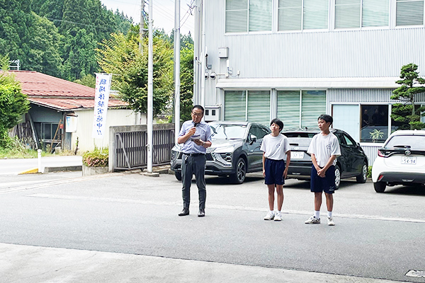 中学生が職場体験学習に来ました