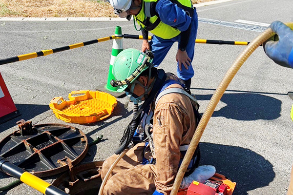 管路テレビカメラ調査業務（入孔調査）について
